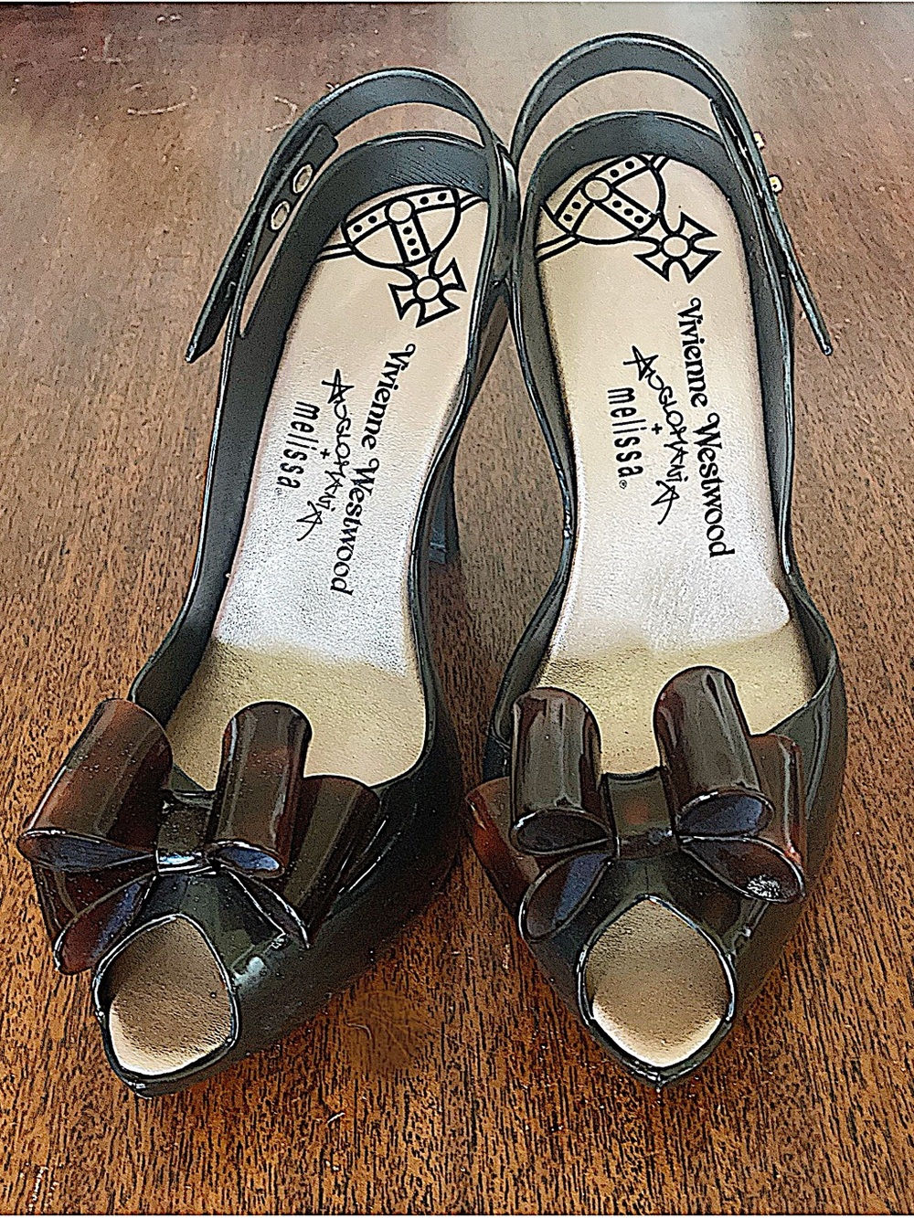 Vivienne Westwood x Melissa Anglomania Lady Dragon Bow Slingback Heels
